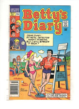 BETTY'S DIARY #21 F/VF, Dan DeCarlo sexy bikini ,metal detector cvr, Archie 1986 picture