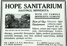 1915 HOPE SANITARIUM Advertising Original Antique Print Ad picture