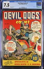 Devil Dogs Comics (1942) #1 CGC VF- 7.5 Golden Age Jack Binder Cover 1942 picture