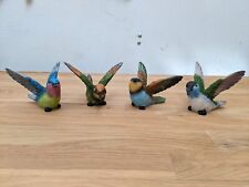 Transpac – Mini Colorful Hummingbird Bird Figurine – Set of 4 picture