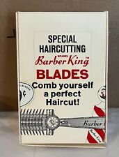 Vintage & Rare Unused Barber King Counter Display Blades w/ Original Box picture