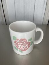 Vintage Waechtersbach Coffee Mug Roses Pink Floral Made in W.Germany **Flaw** picture