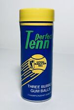Vintage 1983 Donruss PERFECT TENN Tennis Ball Bubble Gum 3” candy container picture