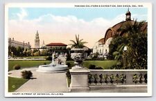 c1920s San Diego CA~Botanical Gardens~Panama-California Exposition~VTG Postcard picture