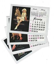 1951 Walt Otto Full Calendar Pinup (12) Pages, Prior to making Calendar (NOS)  picture