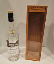 1989 Bas-Armagnac Dartigalongue Empty Bottle with Wood Box 750 ml Aged 30 years picture