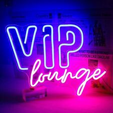 VIP Lounge LED Neon Sign USB Powered for Bar Hotel Cafe Room Wall Decor 12x15'' picture