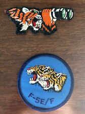 2 X  Northrop F-5E/F Tiger II Patch. Tiger With Binoculars (rare) picture