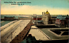 Vtg. C. 1910 Elevated View Million Dollar Pier Atlantic City New Jersey Postcard picture