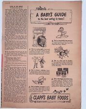 Clapp's Baby Foods Advertising Print Ad The Family Circle Magazine July 23, 1943 picture