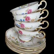 Castleton Sunnyvale  4-Piece Set teacup and saucers  - Excellent - Vintage picture