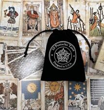 Unique Old Aged Vintage Art 78 Tarot Deck Cards Oracle Occult Ritual + pouch picture