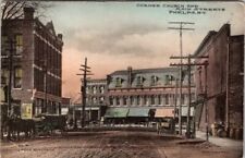 Phelps, NY, Corner Church and Main St, Postcard, 1910 #1532 picture