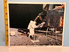 1970 Apollo 12 Astronaut Alan Bean Extravehicular Activity on Moon w/Lunar Mod. picture