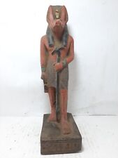 RARE ANCIENT EGYPTIAN ANTIQUE Statue Stone of Anubis Jackal with Key of Life picture