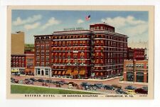 Postcard Ruffner Hotel on Kanawha Boulevard in Charleston West Virginia picture