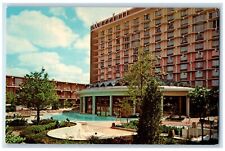c1950's Marriott Motor Hotel Building Pool Chicago Illinois IL Vintage Postcard picture