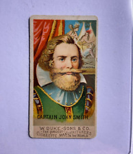 1888 N76 W Duke Sons & Co - Great Americans - Capt. John Smith -with Pocahontas picture