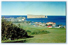 c1950's View from Hillside at S.W. At Picturesque Perce Quebec Canada Postcard picture