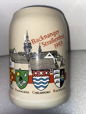 Vintage German October Fest Beer Stein 1993 rastal Grenzhausen Strabenfest picture