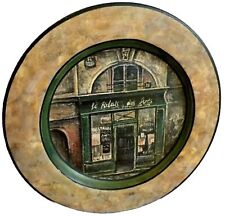 Chiu Tak Hak Plate Paris Art Store Front China Round Collectible picture