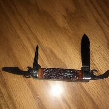 Ka-Bar 1152 Scout Camp Utiltiy Pocket Knife, USA Delrin Handles..LIGHTLY USED? picture