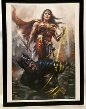 Wonder Woman Batman DCeased by Lucio Parrillo FRAMED 12x16 Art Print Poster DC C picture