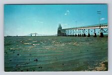 Charleston SC- South Carolina, John P Grace Memorial Bridge, Vintage Postcard picture