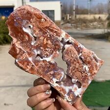 1.48LB Natural Pink Agate (Cotton Sugar Agate) Druzy Crystal Freeform picture