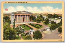 Postcard Girard College, Philadelphia PA linen 1942 P133 picture