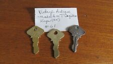 Vintage Antique #61 FORD Model T / Model A Ignition Keys, 3 pcs., all different  picture