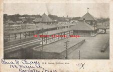MA, Brockton, Massachusetts, Railroad Station, Exterior View, 1906 PM picture