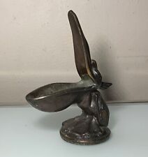 Vintage Max Verrier replica pelican ashtray/pipe holder,Spelter Copper, nice  picture