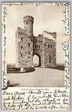 Worcester, Massachusetts - Bancroft Tower - Vintage Postcard - Posted picture