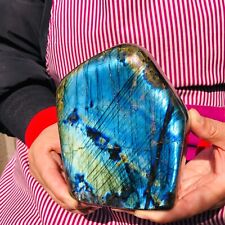 3.56LB Natural Gorgeous Labradorite Quartz Crystal Mineral Specimen Healing picture