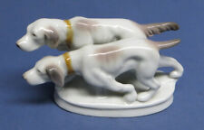 Vintage Antique Dresden Style Japan Pair of Hunting Dogs ca. 1950s - 70s EXC picture