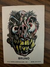 1976 Topps White Back Ugly Stickers Bruno ExMt Rare picture