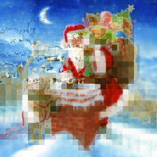 Paper Luncheon Decoupage 3-Ply Napkin Christmas Santa Chimney 20 Pack picture