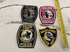 Salem Massachusetts Police Patch collectable Set 4 pieces full size picture