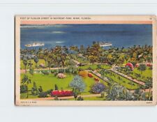 Postcard Foot of Flagler Street in Bayfront Park Miami Florida USA picture