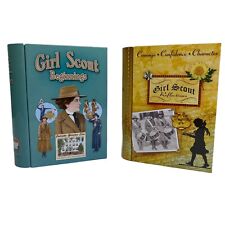 Girl Scout Beginnings Girl Scout Reflections (Lot of 2) Book Shaped Tins picture