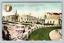 1909 Alaska Yukon Pacific Exposition East Side Cascade Court Vintage Postcard picture