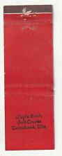 MATCHBOOK COVER - MAPLE BIRCH GOLF COURSE - TOMAHAWK WISCONSIN - CARDOGRAMS picture
