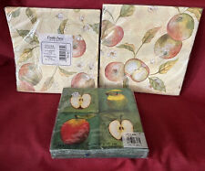 32 Creative Papers C.R. Gibson and 20 Ideal Home 3 Ply Napkins Apple Pattern NEW picture