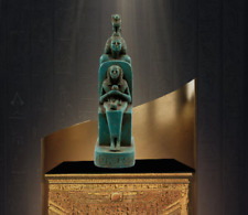 Unique scene of ISIS goddess sitting protecting Baby Horus picture