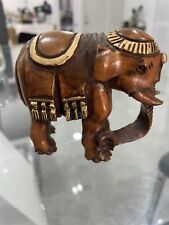 Handmade King of Elephants Wood sculpture  Made In India picture