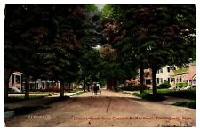 Antique Lincoln Street from Concord Street, South Framingham, MA Postcard picture