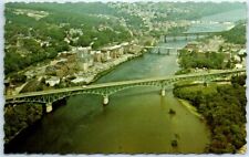 Postcard - Kennebec River And Business District - Augusta, Maine picture