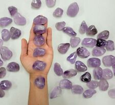 LARGE Tumbled Amethyst Crystal Stones Healing Natural Crystals Gemstone Tumbles picture