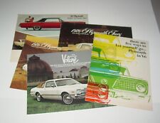 PLYMOUTH  Vintage Car Brochure Catalog 1967 1976 5pc Lot Volare Gran Fury Wagons picture